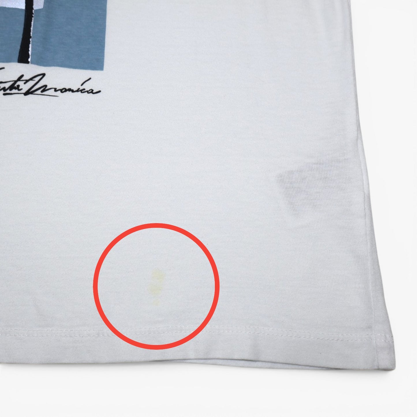 CAMISETA BLANCA CON ESTAMPADO DE PALMERAS | H&M | TALLA L