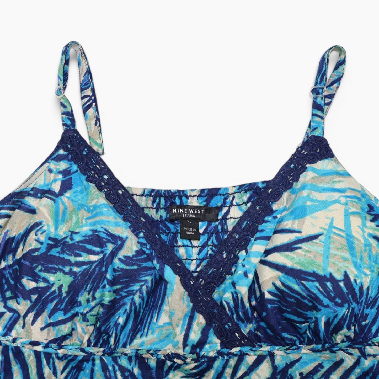 TOP DE TIRANTES CON ESTAMPADO TROPICAL | NINE WEST | TALLA XL