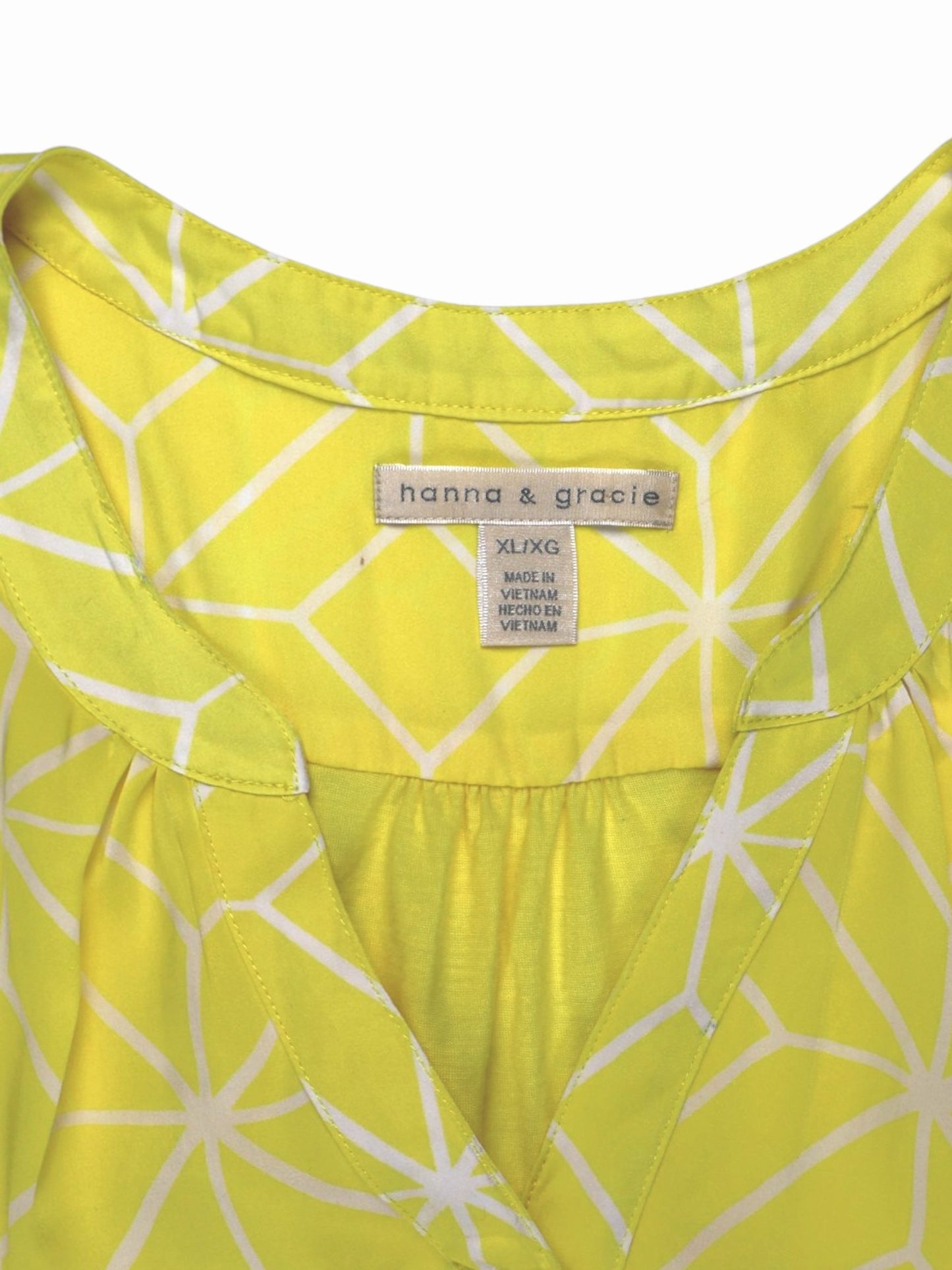 BLUSA SIN MANGAS AMARILLA | HANNA & GRACIE | TALLA XL