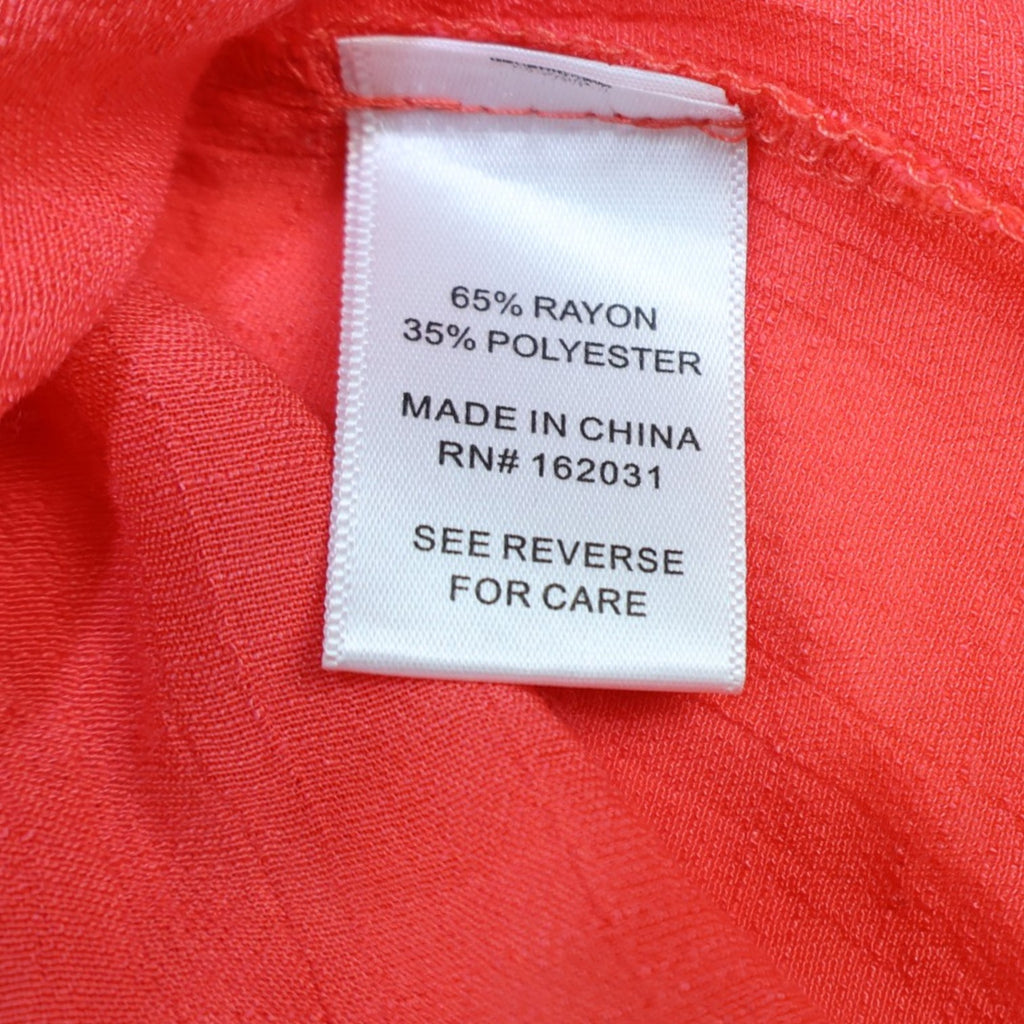 BLUSA CORAL CON MANGAS BORDADAS PARA MUJER | TINT & SHADOW | TALLA XL