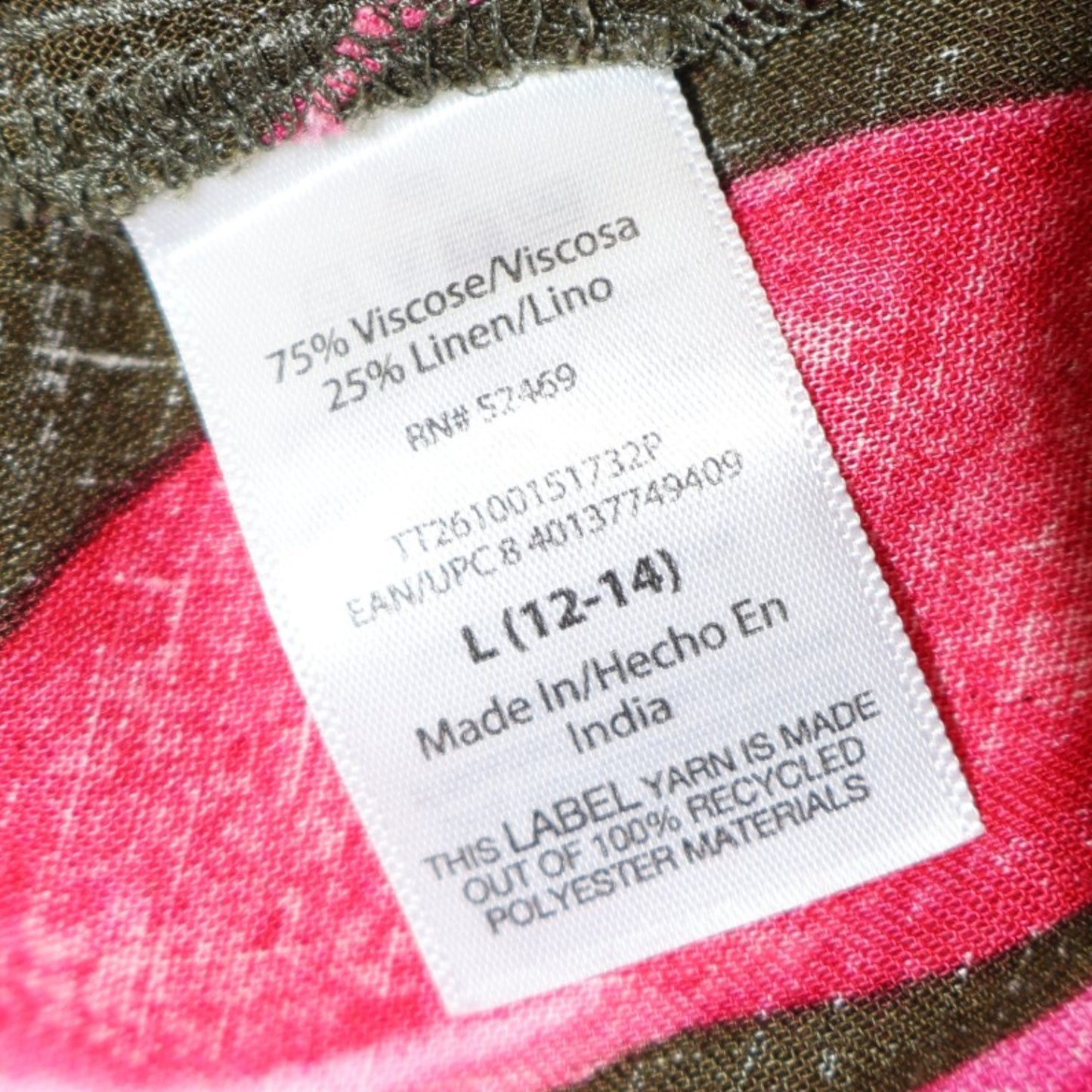 TOP SIN MANGAS DE MEZCLA DE LINO | TIME AND TRU | TALLA L