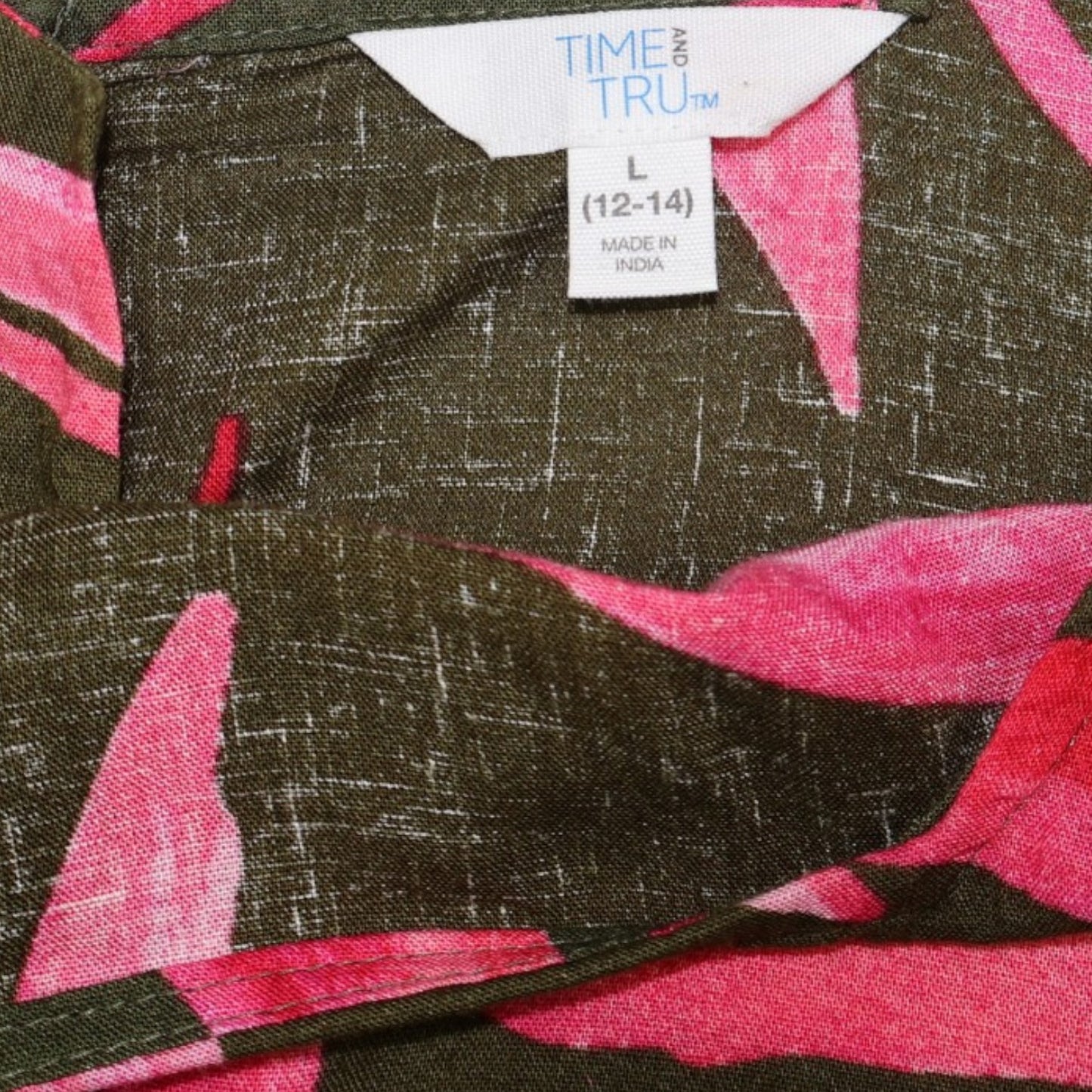 TOP SIN MANGAS DE MEZCLA DE LINO | TIME AND TRU | TALLA L