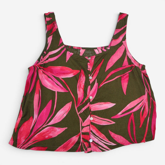 TOP SIN MANGAS DE MEZCLA DE LINO | TIME AND TRU | TALLA L