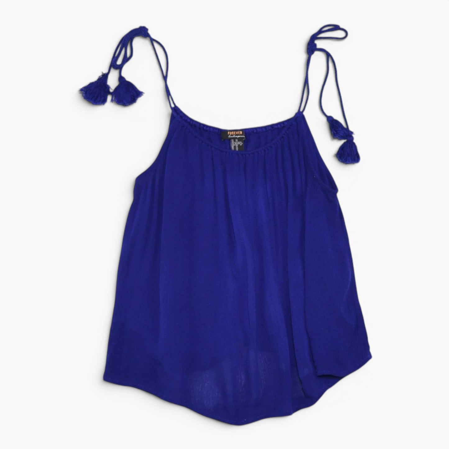 BLUSA AZUL DE TIRANTES | FOREVER 21 | TALLA XS