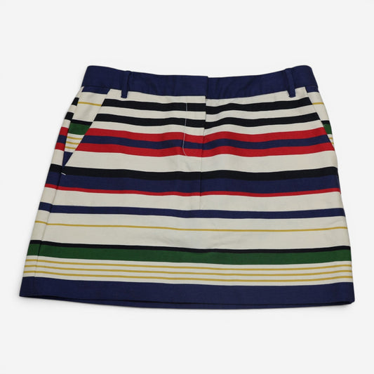 FALDA CORTA CON RAYAS MULTICOLOR | J.CREW | TALL 4 (S)