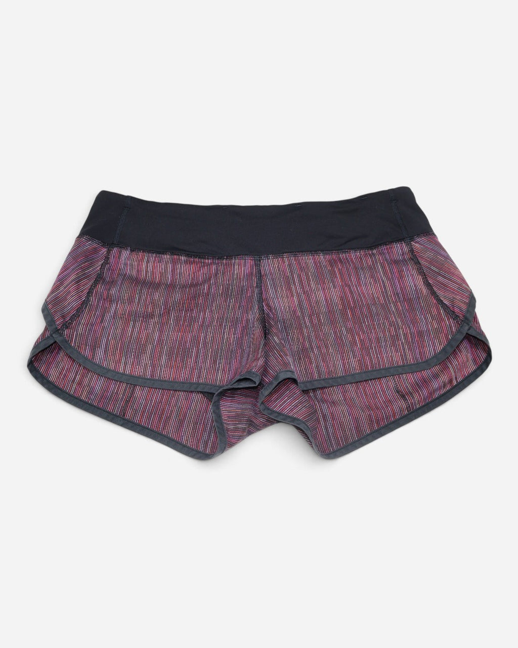 Shorts deportivos estampados con pretina negra para mujer, marca Lululemon, talla 6, ropa de segunda mano en República Dominicana