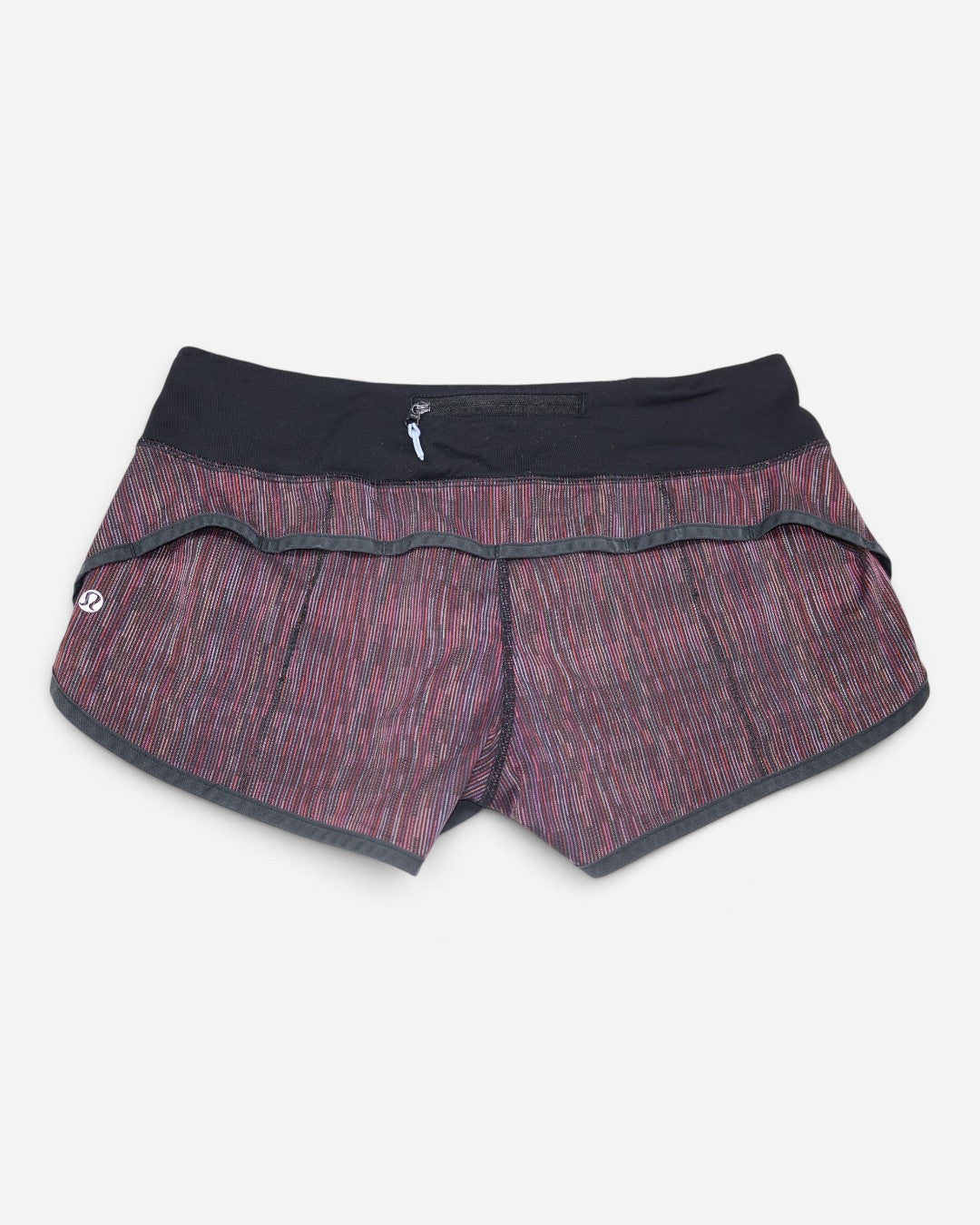 Shorts deportivos estampados con pretina negra para mujer, marca Lululemon, talla 6, ropa de segunda mano en República Dominicana