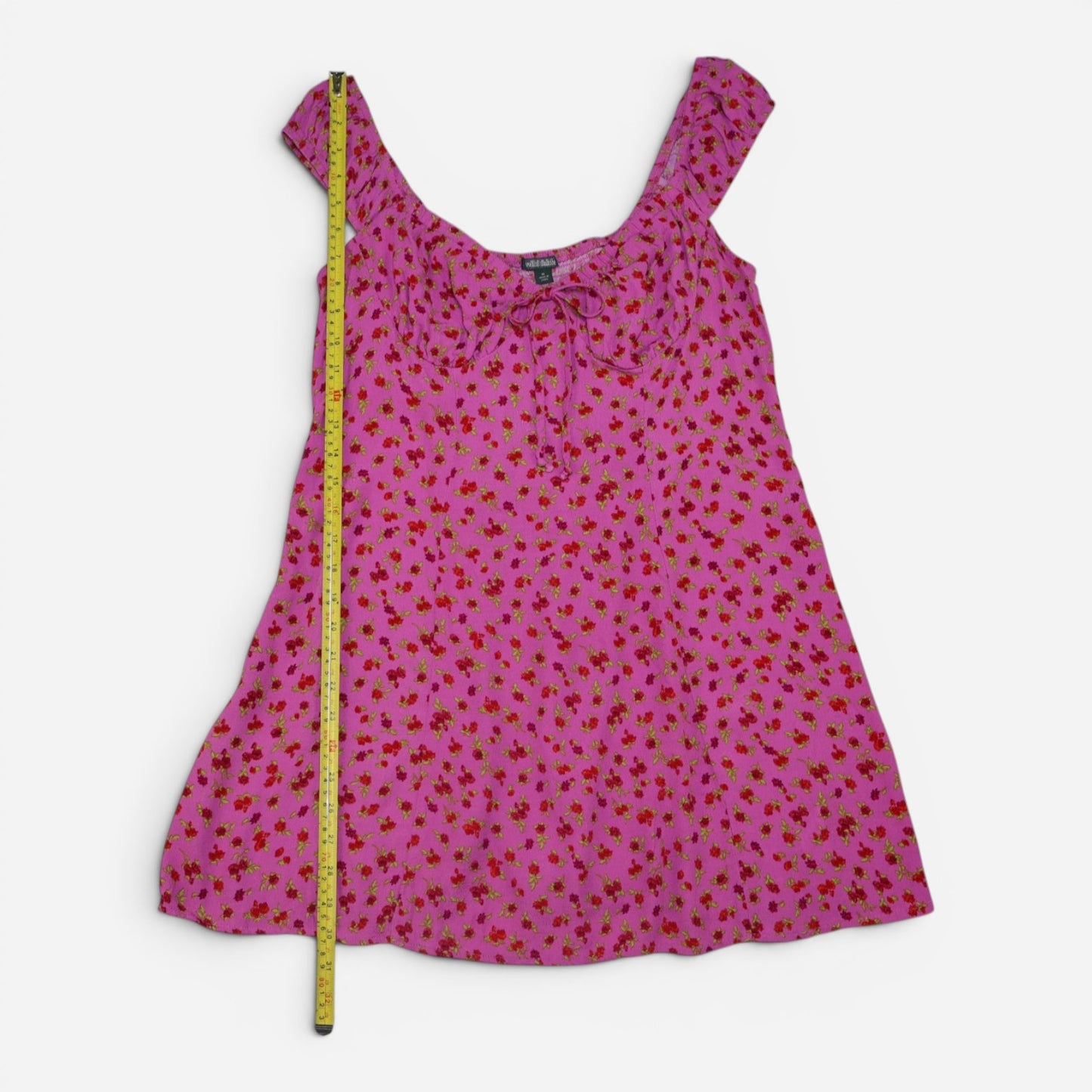 VESTIDO CORTO ROSADO FLOREADO | WILD FABLE | TALLA M