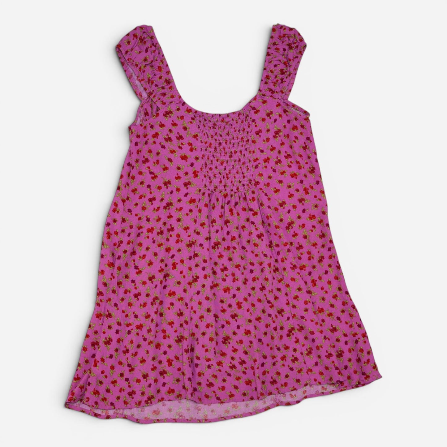 VESTIDO CORTO ROSADO FLOREADO | WILD FABLE | TALLA M