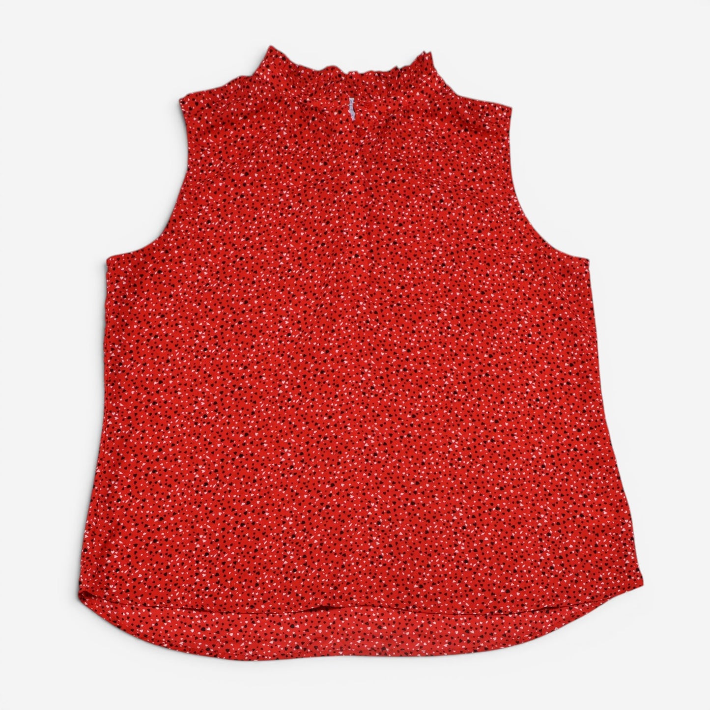 BLUSA SIN MANGAS CON ESTAMPADO DE CORAZONES | CAROLINA BELLE | TALLA XL