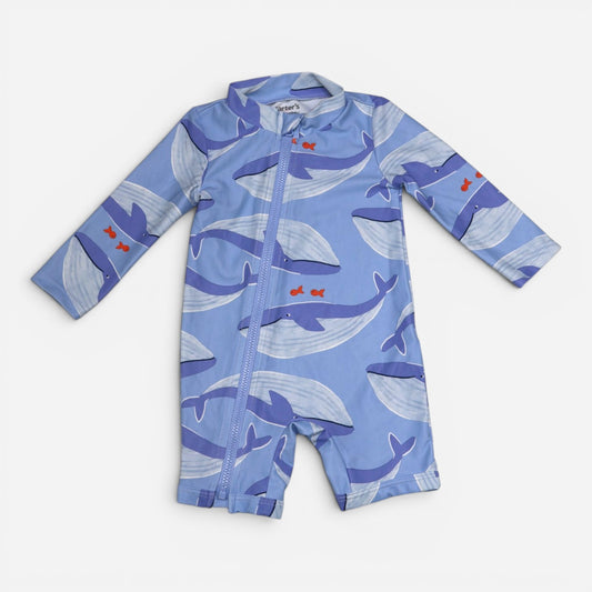 TRAJE DE BAÑO CON ESTAMPADO DE BALLENAS PARA BEBÉ | CARTER'S | TALLA 3-6M