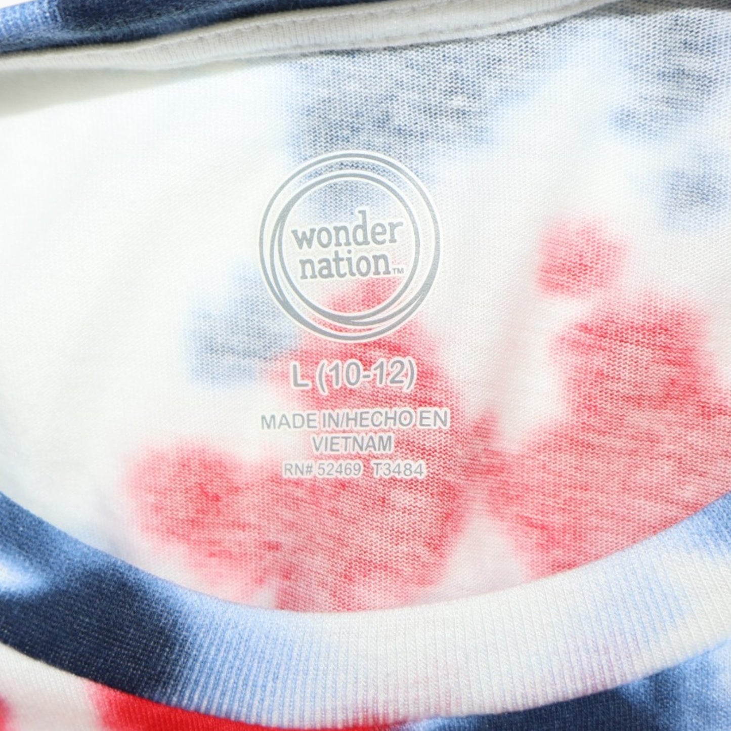 TOP SIN MANGAS TIE-DYE | WONDER NATION | TALLA L (10-12)