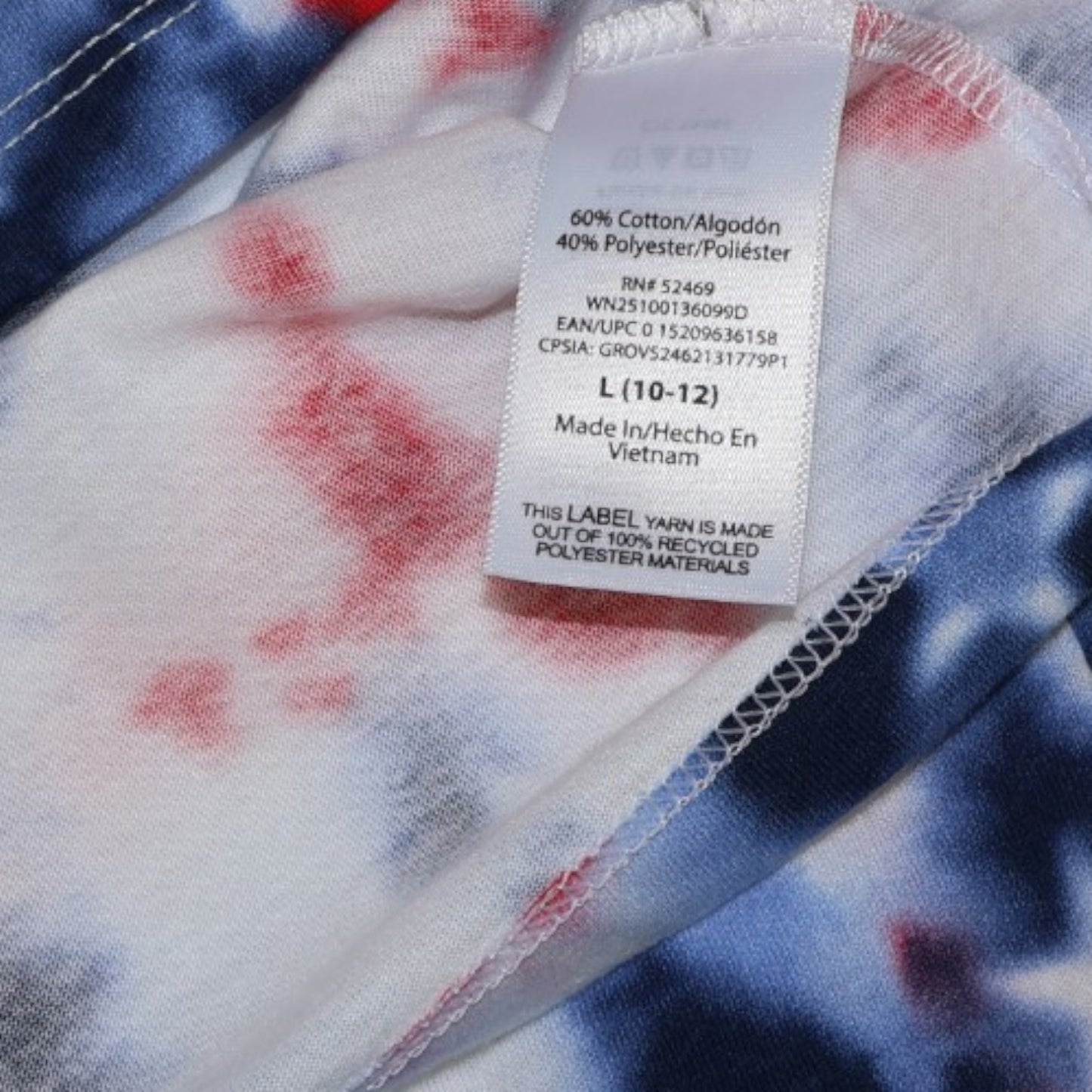 TOP SIN MANGAS TIE-DYE | WONDER NATION | TALLA L (10-12)