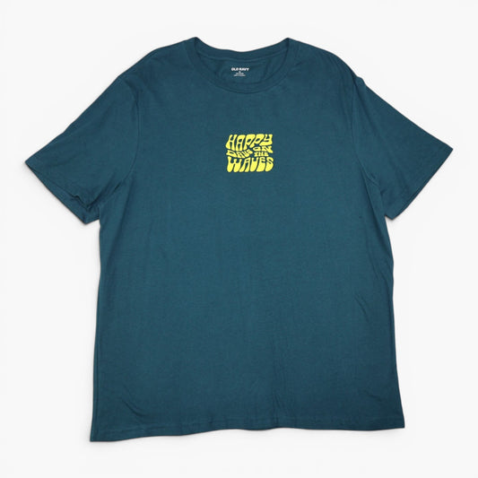 T-SHIRT VERDE CON GRÁFICO DE SURF | OLD NAVY | TALLA XL