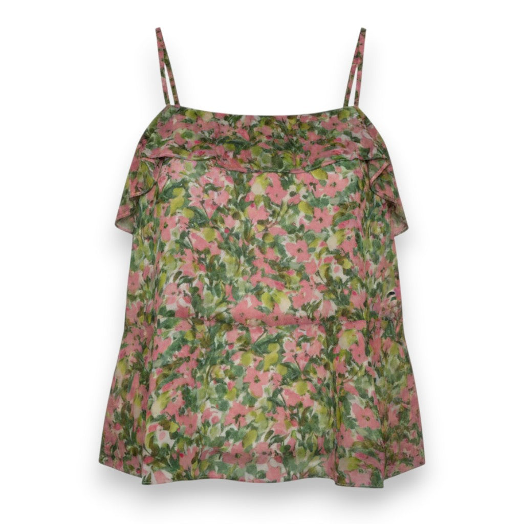 TOP DE TIRANTES AJUSTABLES CON ESTAMPADO FLORAL | GILLI | TALLA S