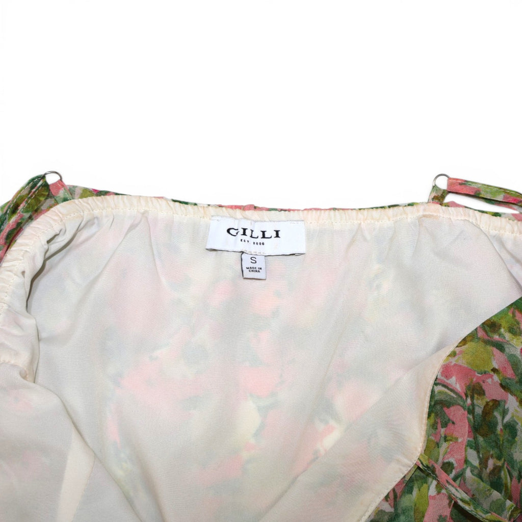 TOP DE TIRANTES AJUSTABLES CON ESTAMPADO FLORAL | GILLI | TALLA S