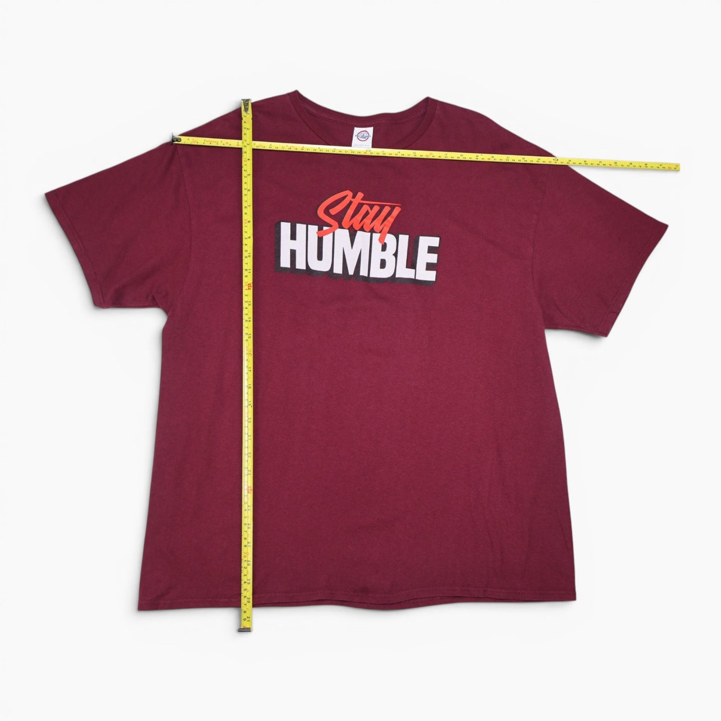 T-SHIRT DE HOMBRE CON ESTAMPADO STAY HUMBLE | DELTA PRO WEIGHT | TALLA 2XL