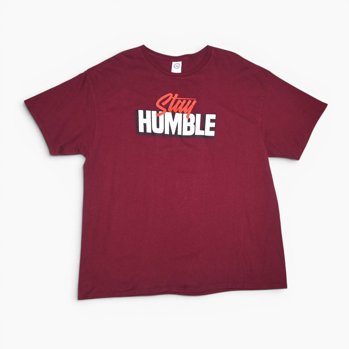 T-SHIRT DE HOMBRE CON ESTAMPADO STAY HUMBLE | DELTA PRO WEIGHT | TALLA 2XL