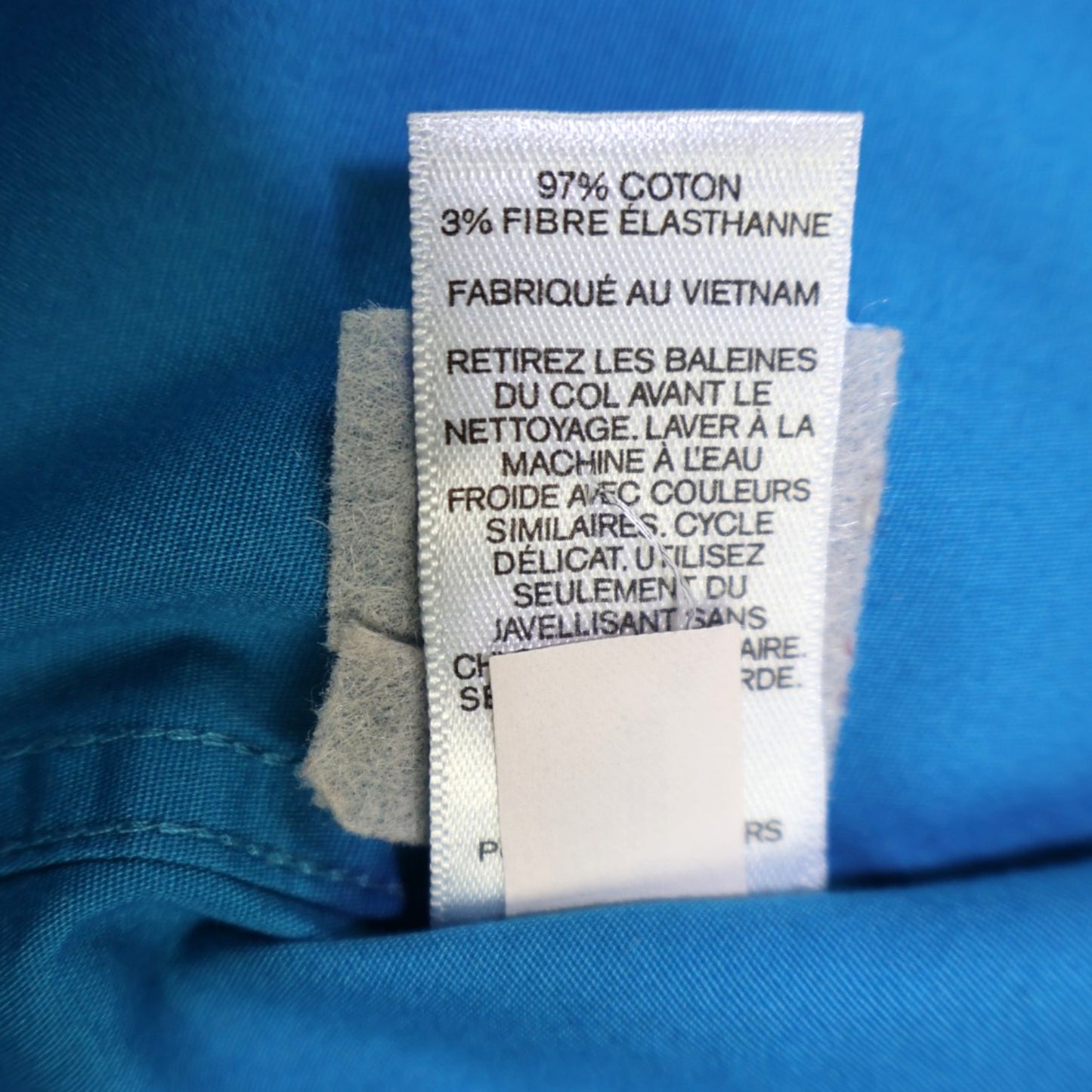CAMISA AZUL MANGA LARGA FITTED | 1MX EXPRESS | TALLA 16-16½ (L)