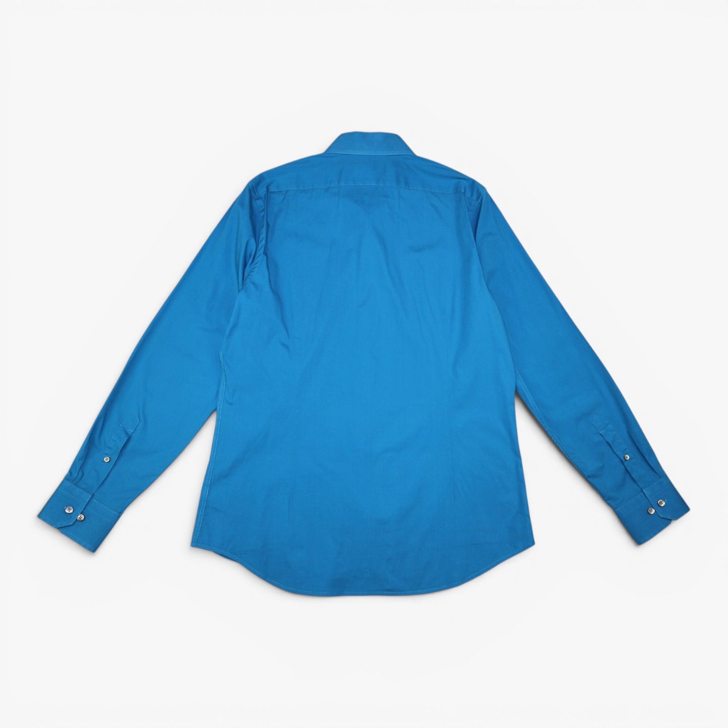 CAMISA AZUL MANGA LARGA FITTED | 1MX EXPRESS | TALLA 16-16½ (L)