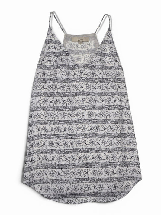 TOP DE TIRANTES CREMA CON ESTAMPADO FLORAL | LOFT | TALLA S