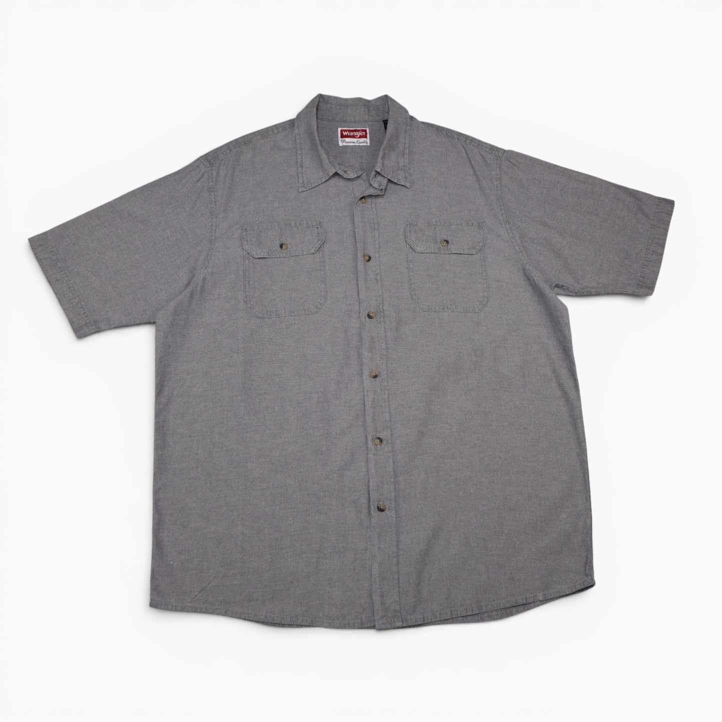 CAMISA GRIS MANGA CORTA | WRANGLER | TALLA L