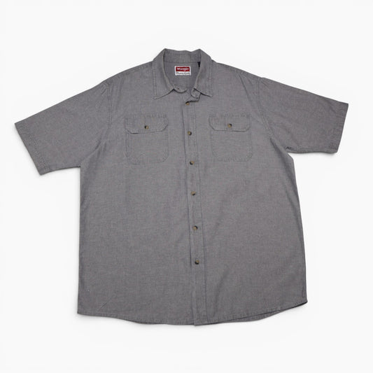 CAMISA GRIS MANGA CORTA | WRANGLER | TALLA L