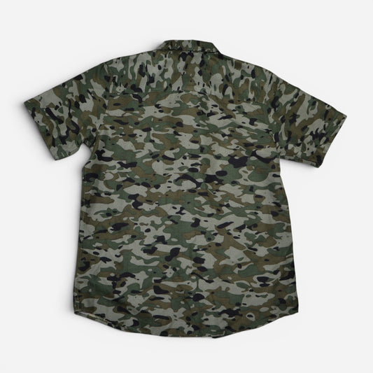CAMISA DE CAMUFLAJE MANGA CORTA PARA NIÑOS | NOMAD | TALLA M (10/12)