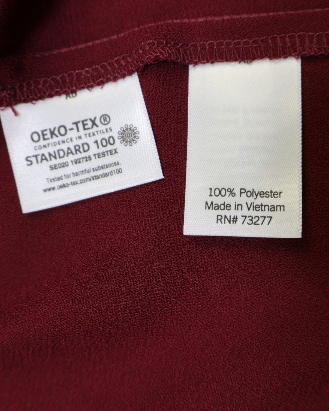 Blusa color vino sin mangas con volantes en los hombros para mujer LC Lauren Conrad talla M, foto 5