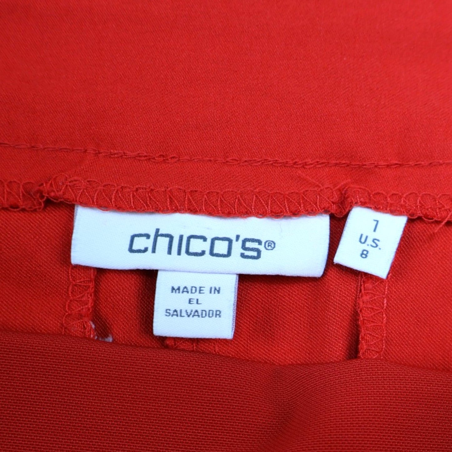 BERMUDA ROJA | CHICO’S | TALLA 8