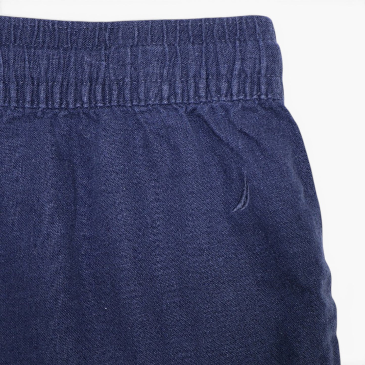 SHORT AZUL MARINO EN MEZCLA DE LINO | NAUTICA | TALLA S