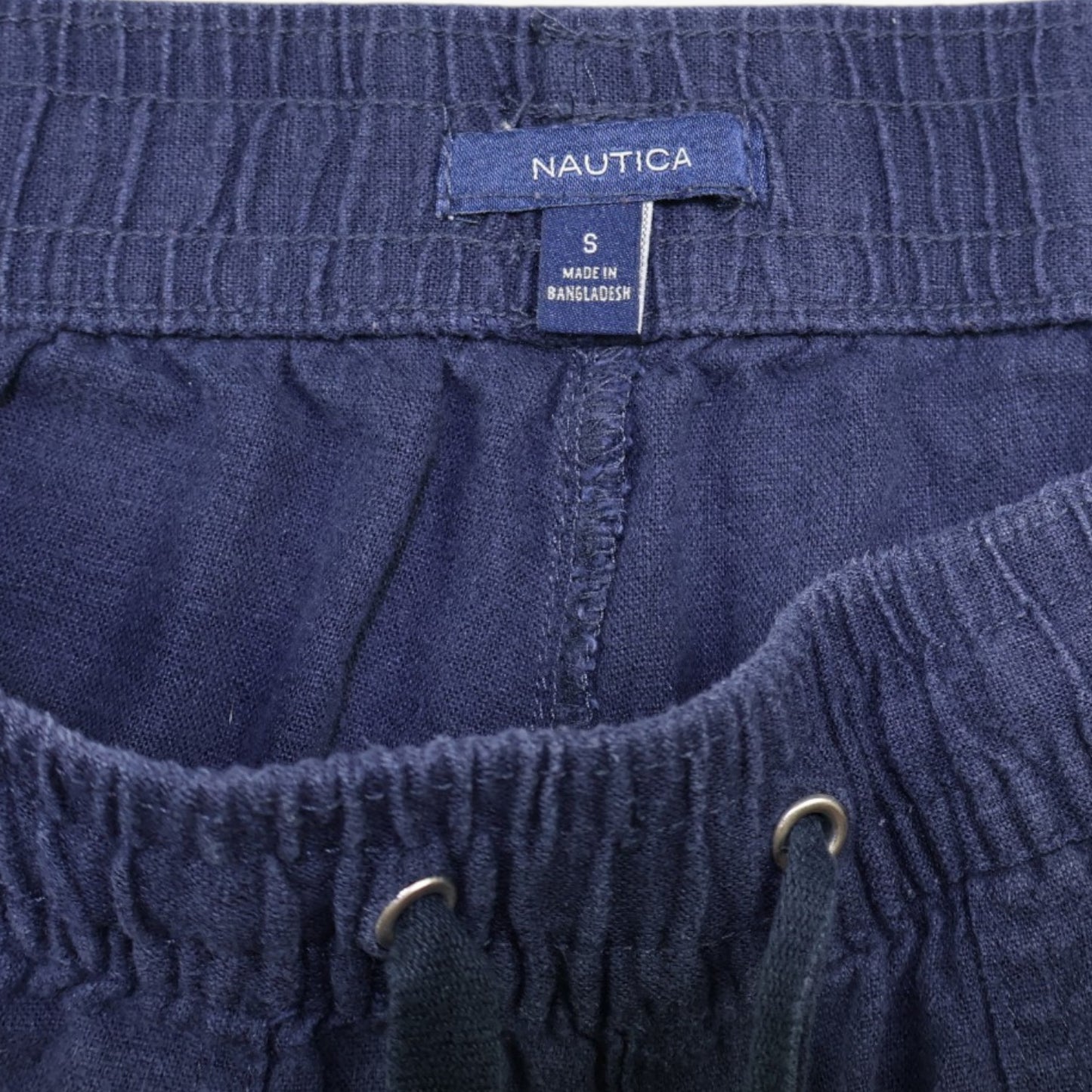 SHORT AZUL MARINO EN MEZCLA DE LINO | NAUTICA | TALLA S