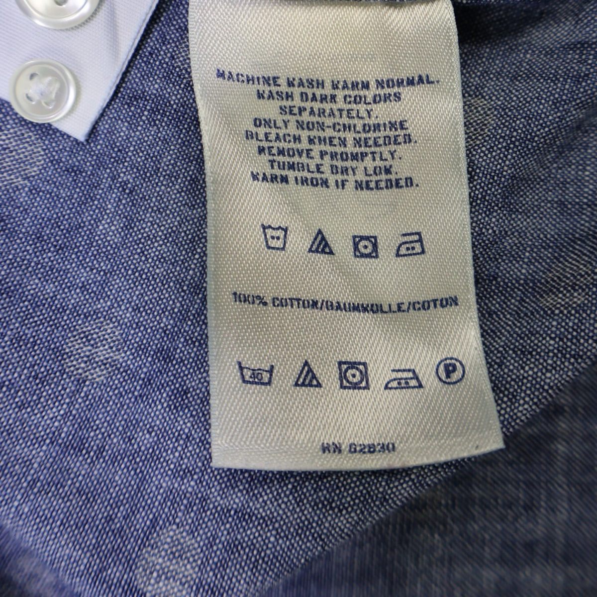 CAMISA AZUL DE LUNARES PARA MUJER | LANDS' END | TALLA M
