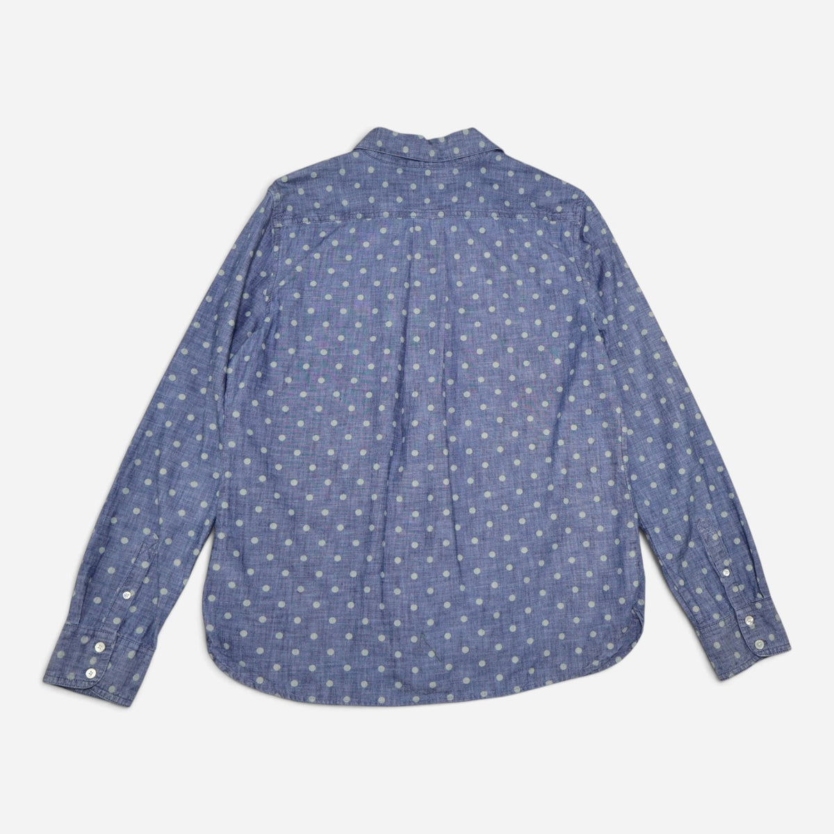 CAMISA AZUL DE LUNARES PARA MUJER | LANDS' END | TALLA M