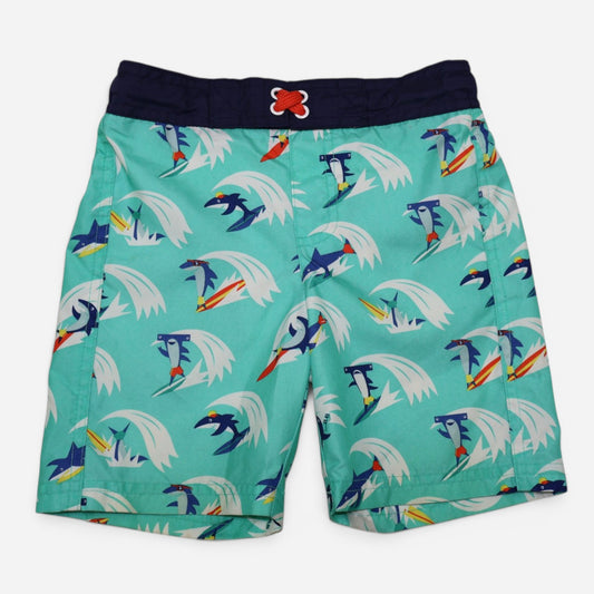 SHORT DE BAÑO CON ESTAMPADO DE TIBURONES PARA NIÑO | CAT & JACK | TALLA 5T