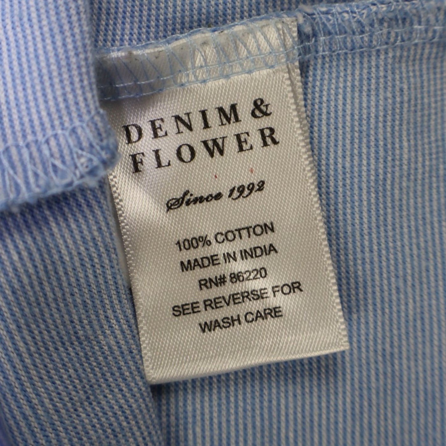 T-SHIRT AZUL CLARO PARA NIÑOS | DENIM & FLOWER | TALLA 11/12