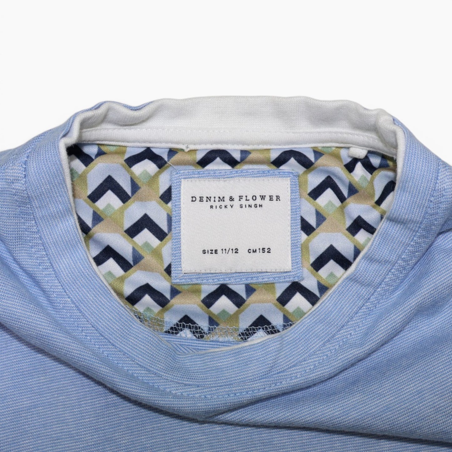 T-SHIRT AZUL CLARO PARA NIÑOS | DENIM & FLOWER | TALLA 11/12
