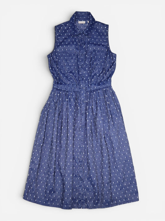 VESTIDO CAMISERO MIDI SIN MANGAS | EVA MENDES | TALLA 6 (S)