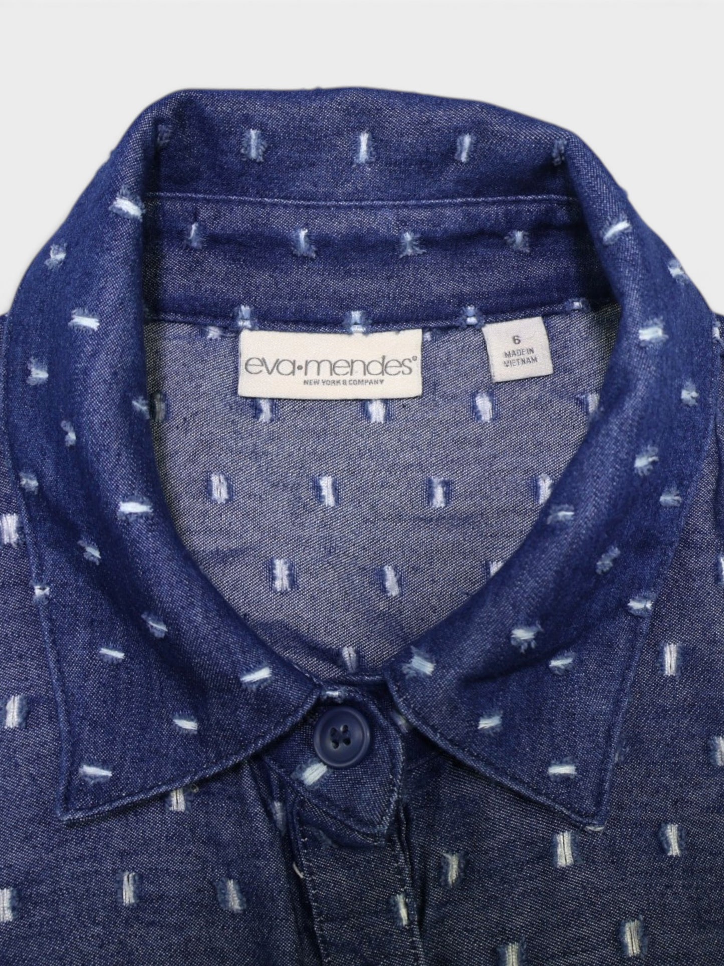 VESTIDO CAMISERO MIDI SIN MANGAS | EVA MENDES | TALLA 6 (S)