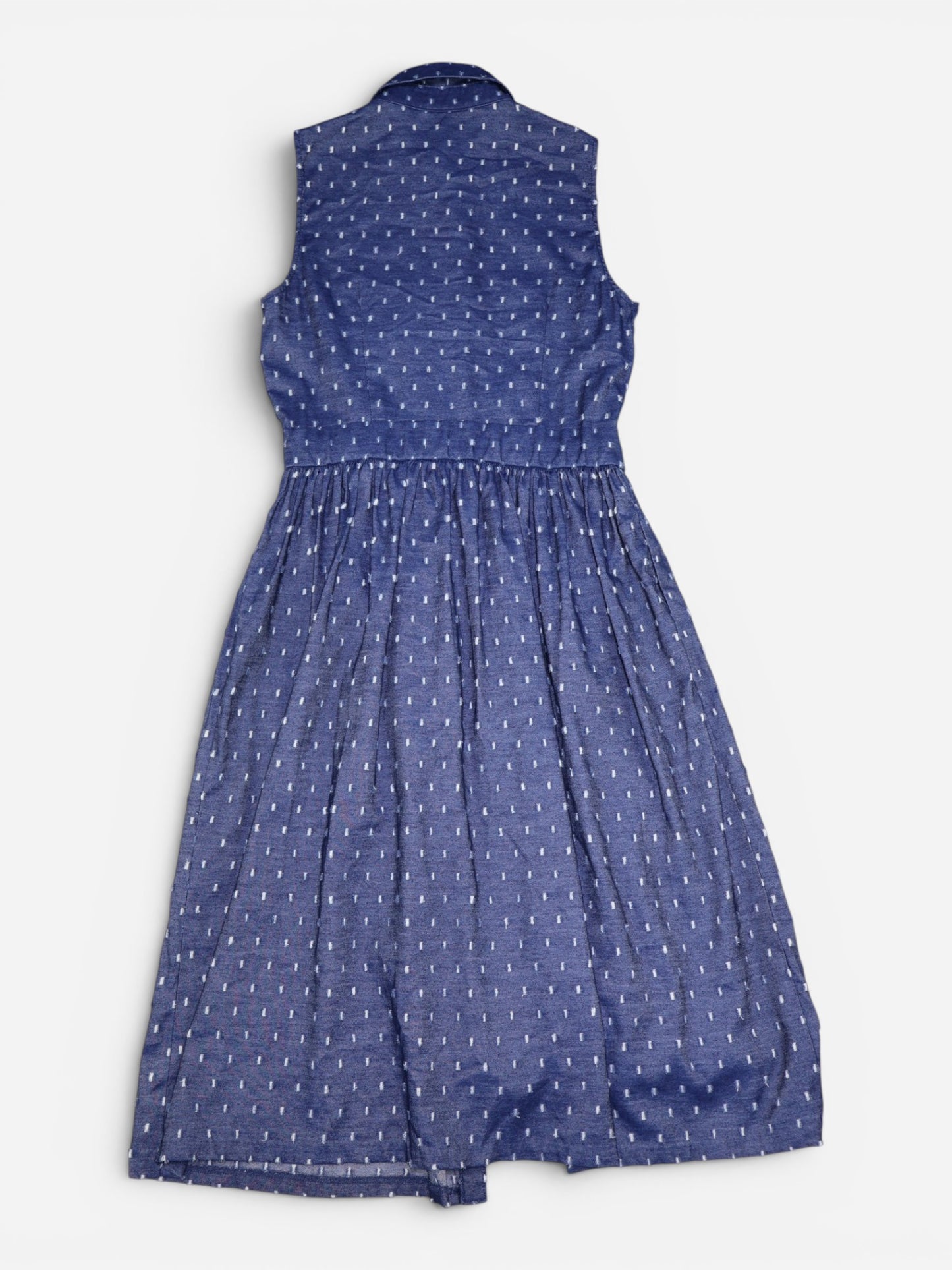 VESTIDO CAMISERO MIDI SIN MANGAS | EVA MENDES | TALLA 6 (S)