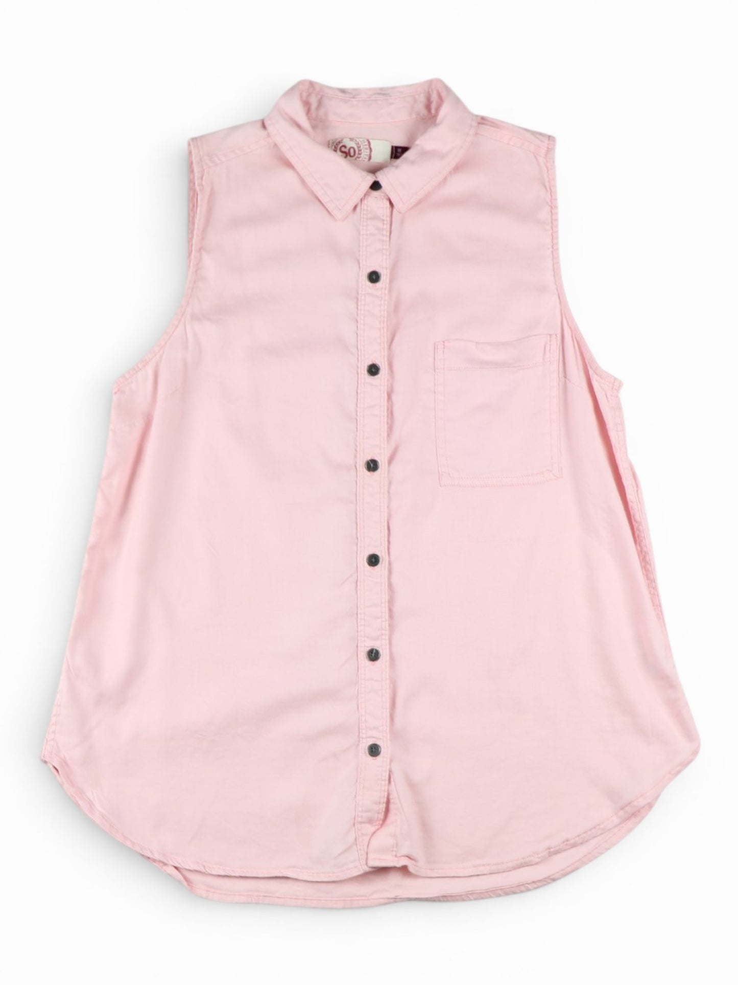 CAMISA ROSADA SIN MANGAS | SO | TALLA M