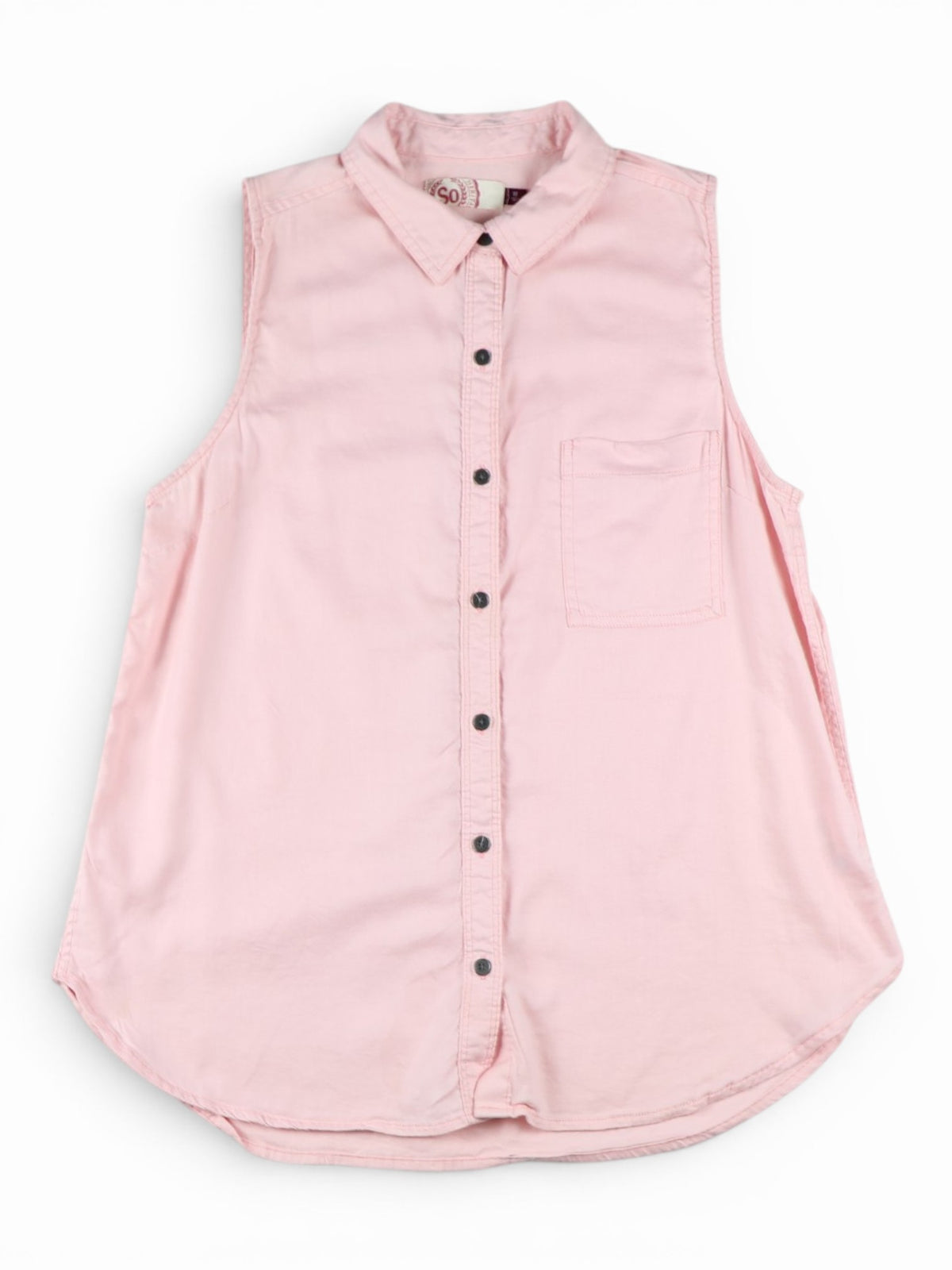 CAMISA ROSADA SIN MANGAS | SO | TALLA M