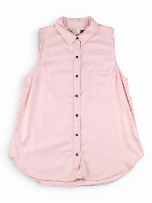 CAMISA ROSADA SIN MANGAS | SO | TALLA M