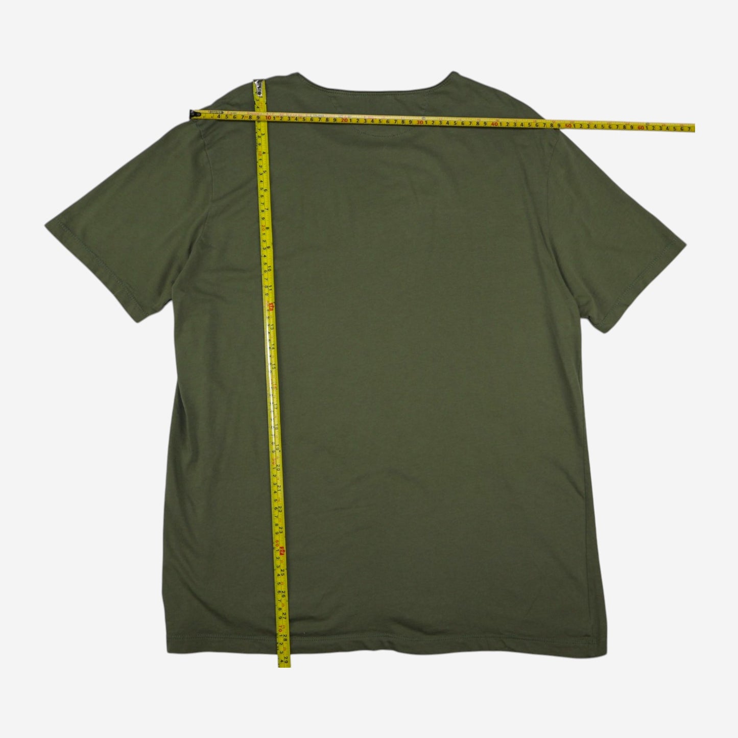 T-SHIRT VERDE OLIVO EASY FIT | ZARA | TALLA XL