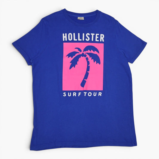 CAMISETA AZUL CON ESTAMPADO SURF TOUR | HOLLISTER | TALLA M