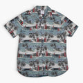 CAMISA MANGA CORTA CON ESTAMPADO TROPICAL | DENIM & FLOWER | TALLA L