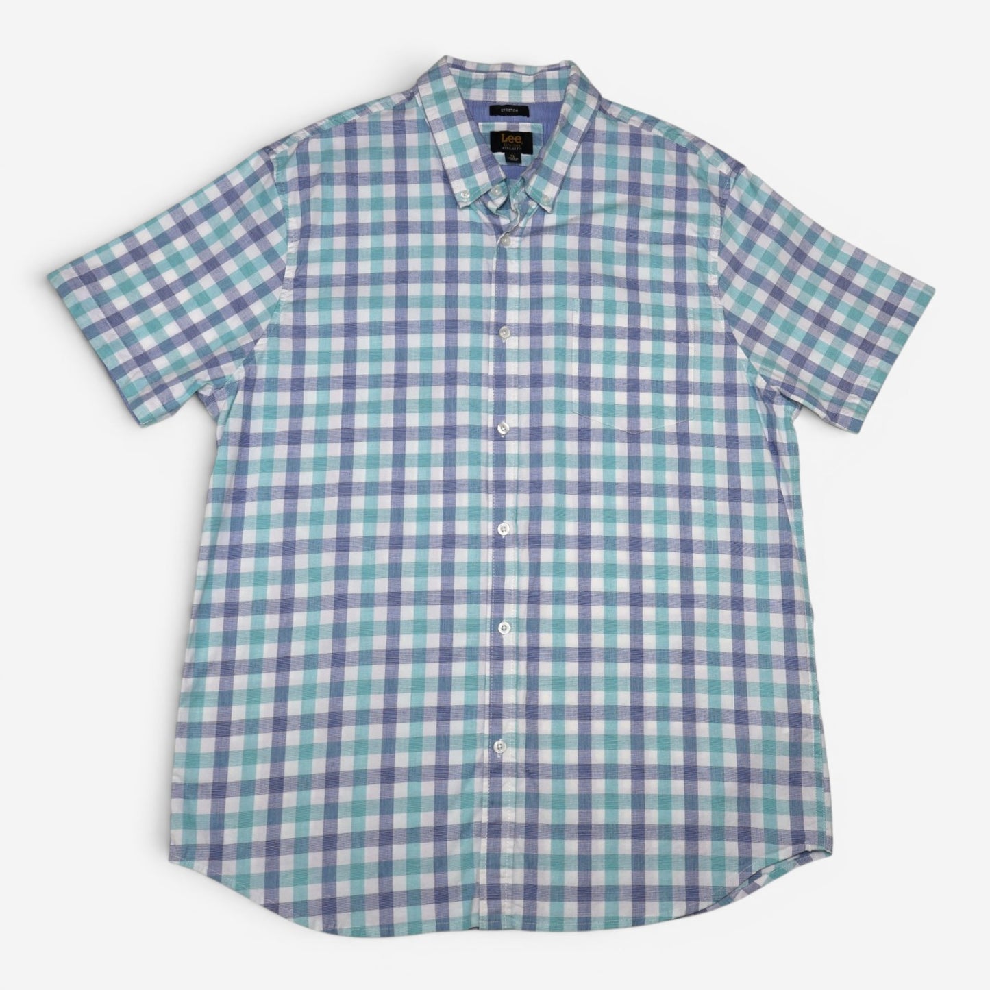 CAMISA MANGA CORTA DE CUADROS | LEE | TALLA XL