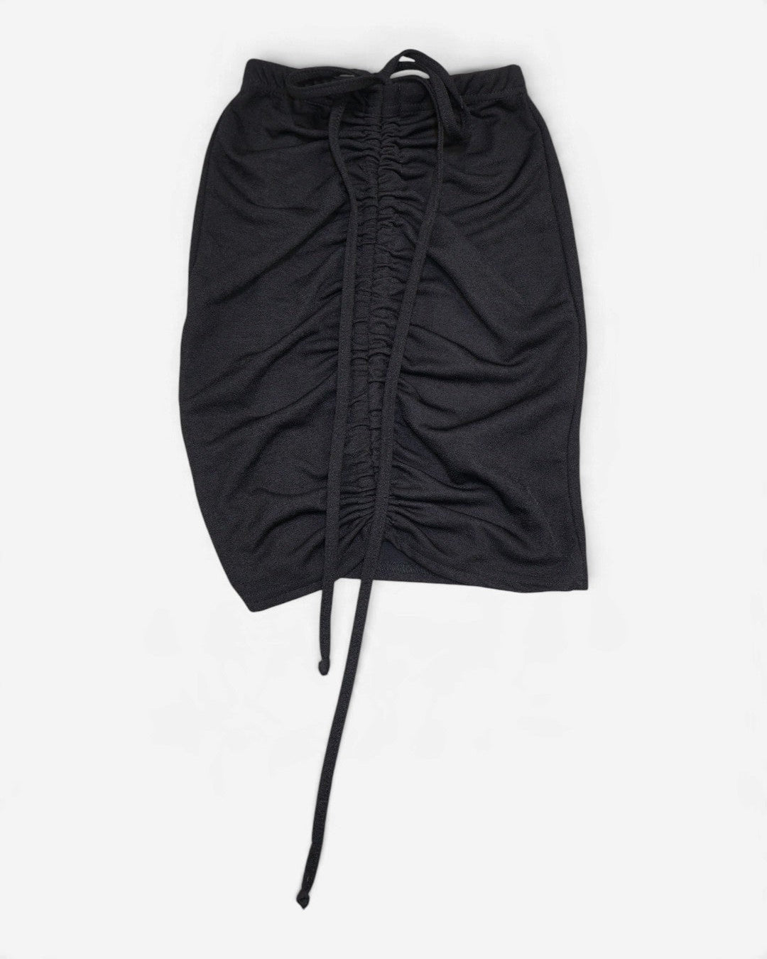 Falda negra fruncida con cordón para mujer Nasty Gal talla 2 (XS), foto 3