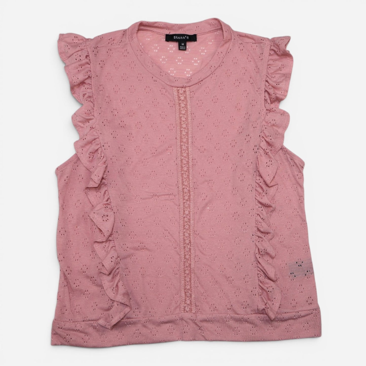 BLUSA ROSADA CON VOLANTES PARA NIÑAS | STUNN’D | TALLA M