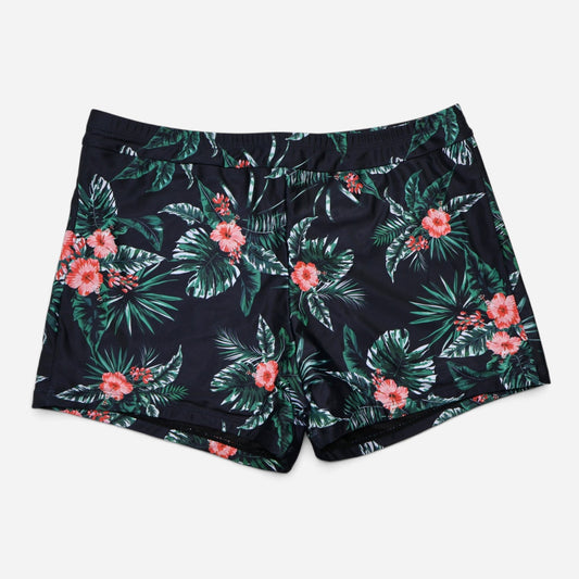 SHORT DE TRAJE DE BAÑO CON ESTAMPADO TROPICAL PARA MUJER | TEMPT ME | TALLA M